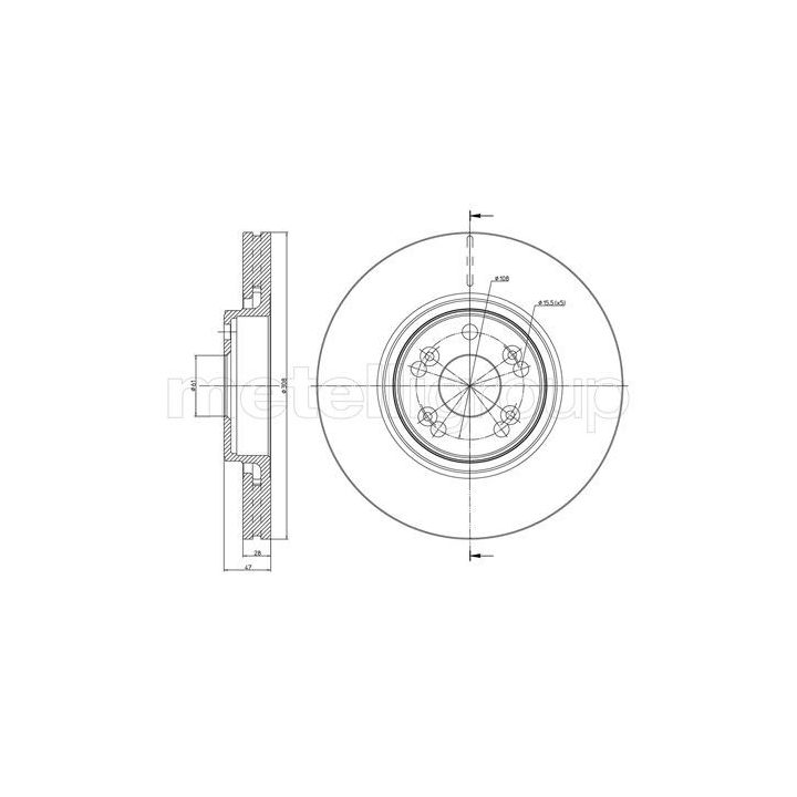 Stabdžių diskas CIFAM 800-673C