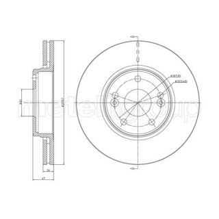 Stabdžių diskas CIFAM 800-676C