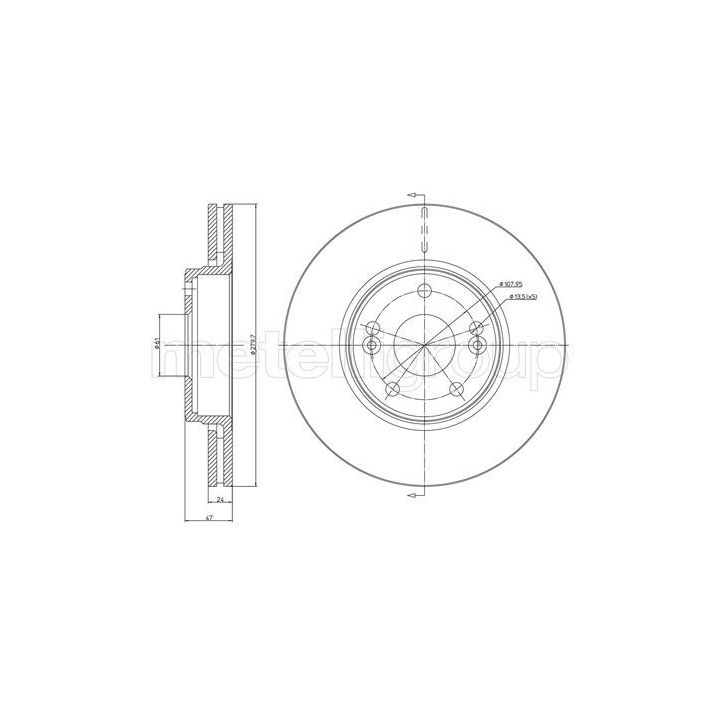 Stabdžių diskas CIFAM 800-676C