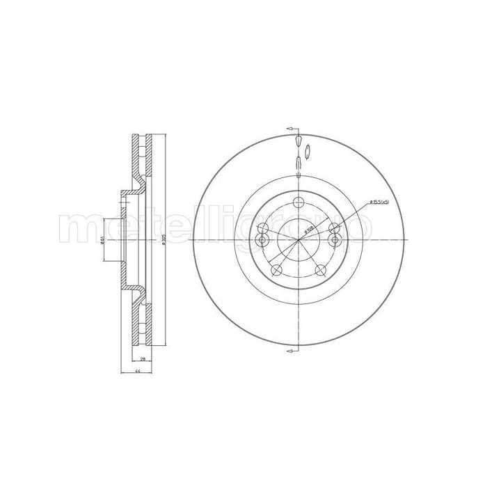 Stabdžių diskas CIFAM 800-678
