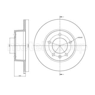 Stabdžių diskas CIFAM 800-690