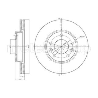 Stabdžių diskas CIFAM 800-694