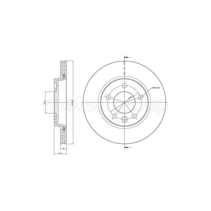Stabdžių diskas CIFAM 800-728