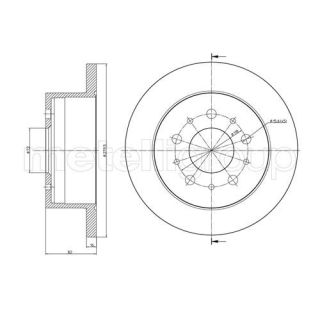 Stabdžių diskas CIFAM 800-731