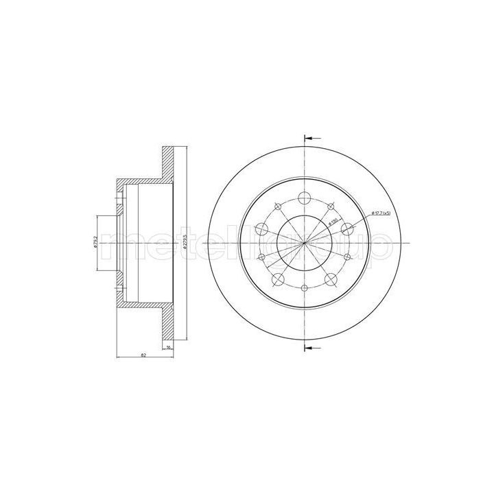 Stabdžių diskas CIFAM 800-732