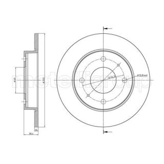 Stabdžių diskas CIFAM 800-768C