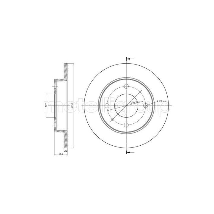 Stabdžių diskas CIFAM 800-768C