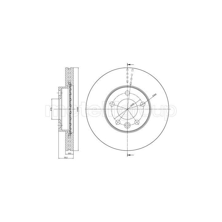 Stabdžių diskas CIFAM 800-773C