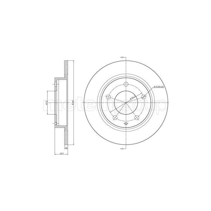 Stabdžių diskas CIFAM 800-786