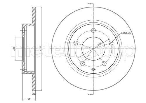 Stabdžių diskas CIFAM 800-786