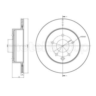 Stabdžių diskas CIFAM 800-797C