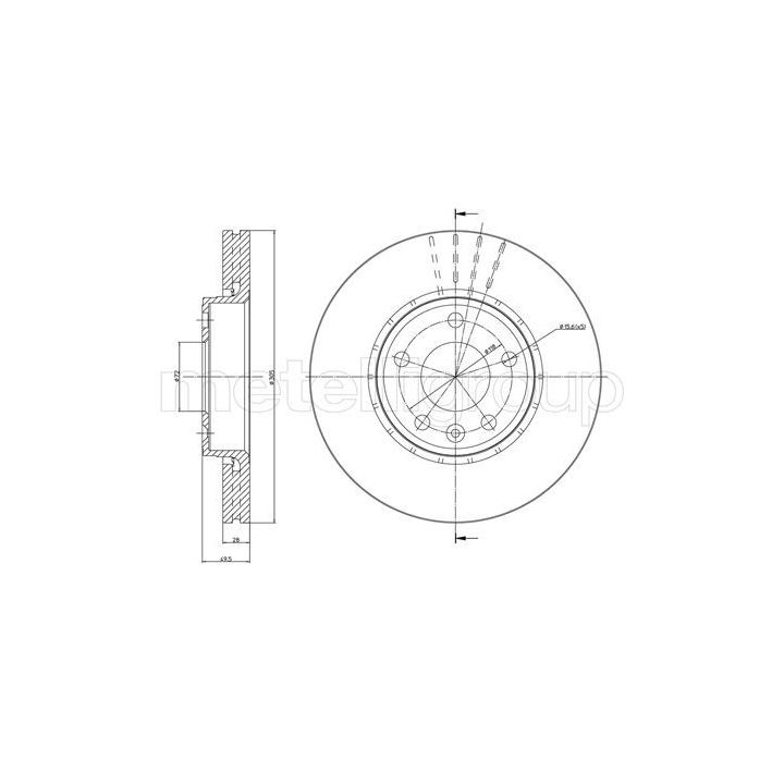Stabdžių diskas CIFAM 800-798