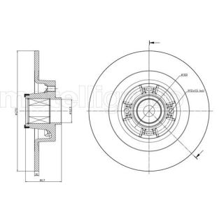 Stabdžių diskas CIFAM 800-804