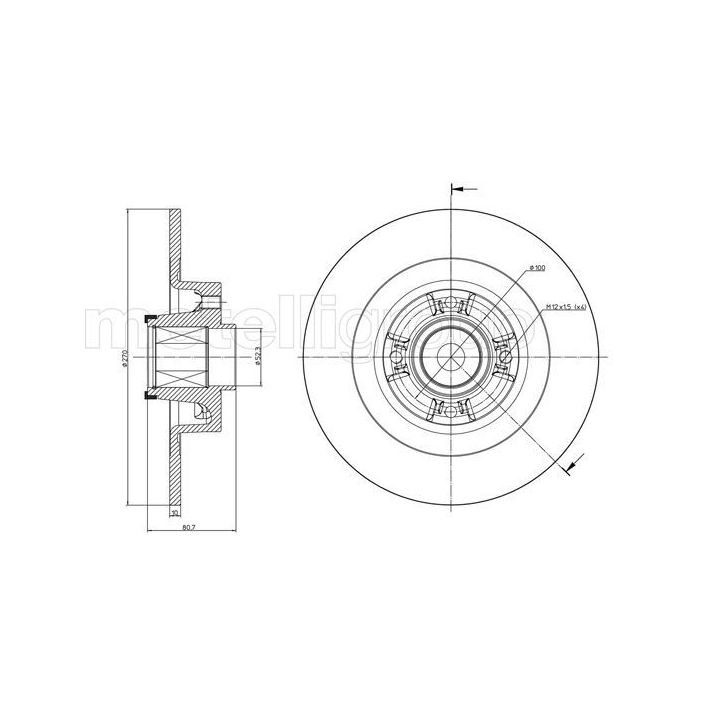 Stabdžių diskas CIFAM 800-804
