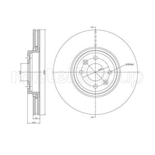 Stabdžių diskas CIFAM 800-829C