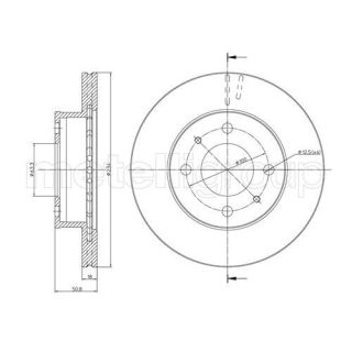 Stabdžių diskas CIFAM 800-836