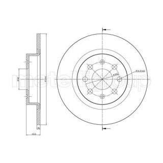 Stabdžių diskas CIFAM 800-857C
