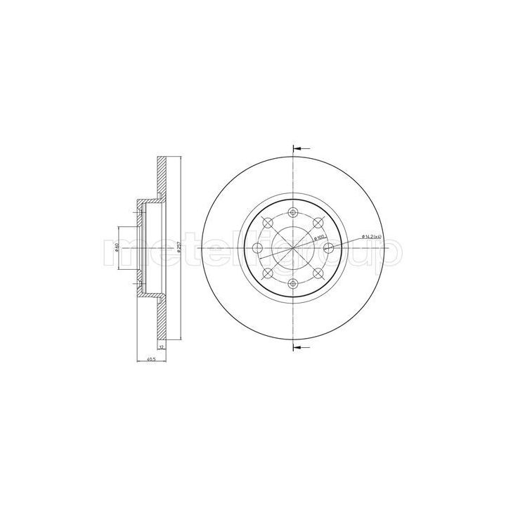 Stabdžių diskas CIFAM 800-858C