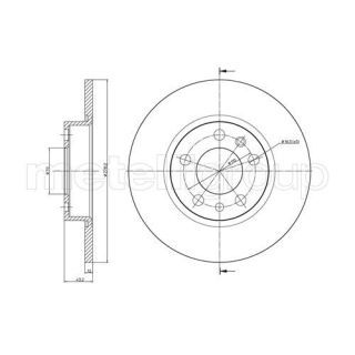 Stabdžių diskas CIFAM 800-862C