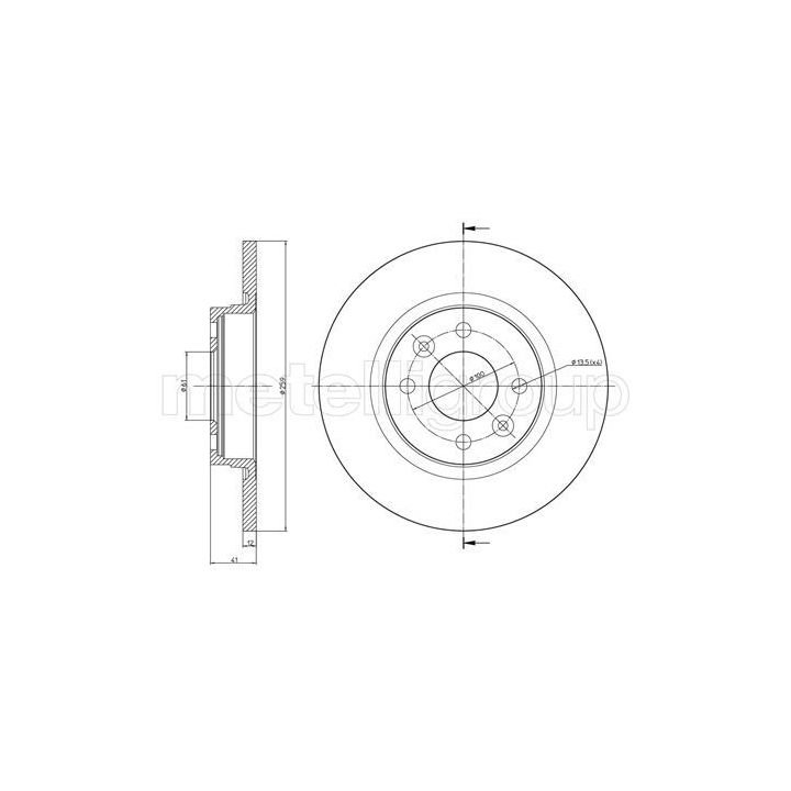 Stabdžių diskas CIFAM 800-864C
