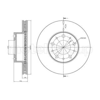 Stabdžių diskas CIFAM 800-884C