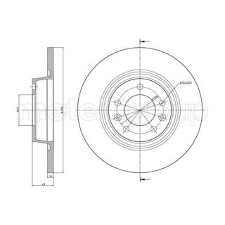 Stabdžių diskas CIFAM 800-888C