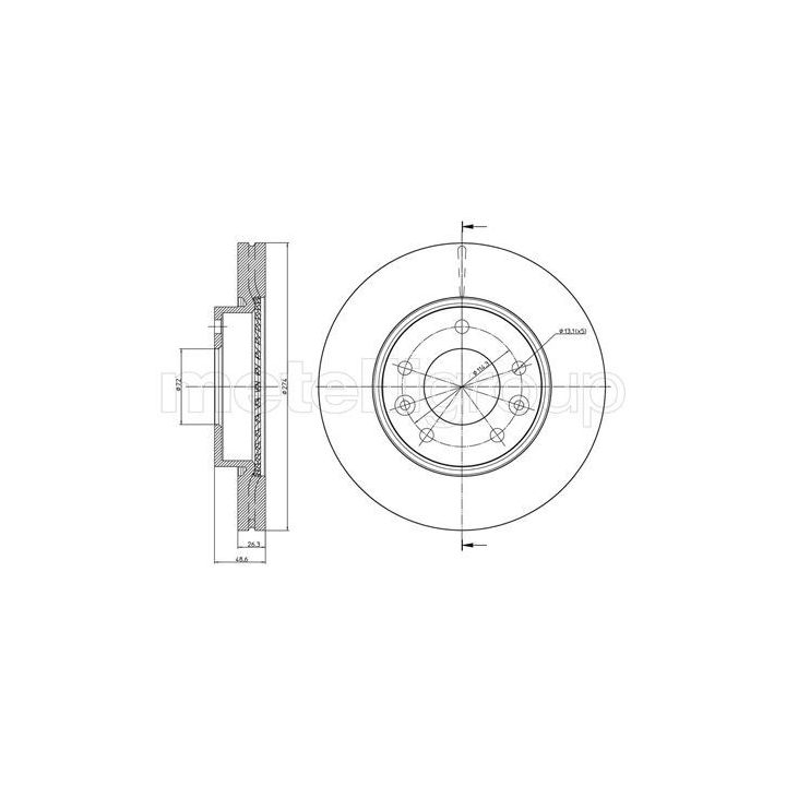 Stabdžių diskas CIFAM 800-891C