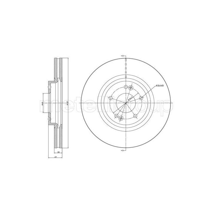 Stabdžių diskas CIFAM 800-900C