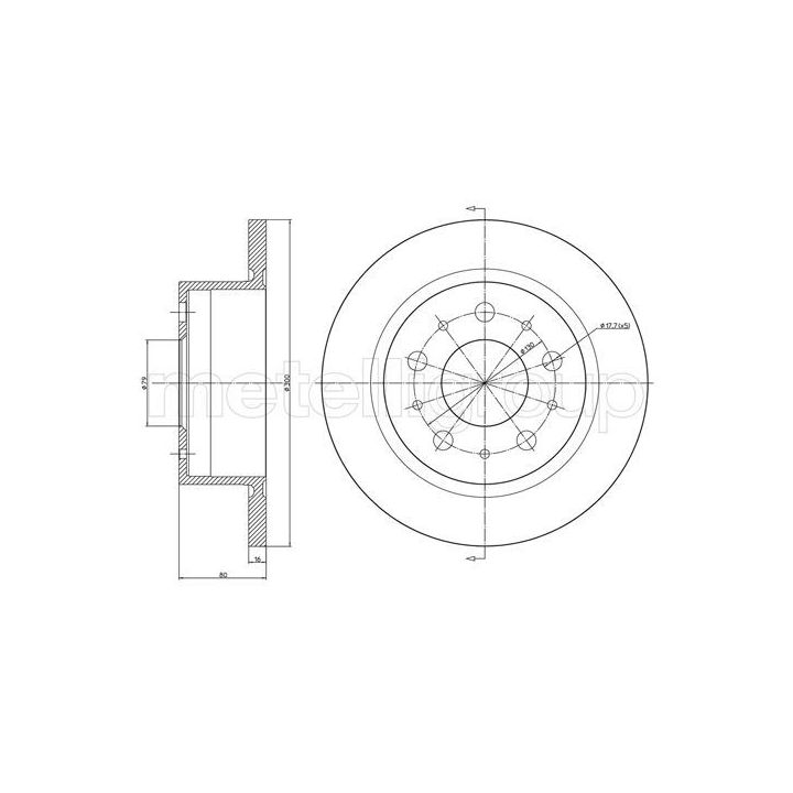 Stabdžių diskas CIFAM 800-911C