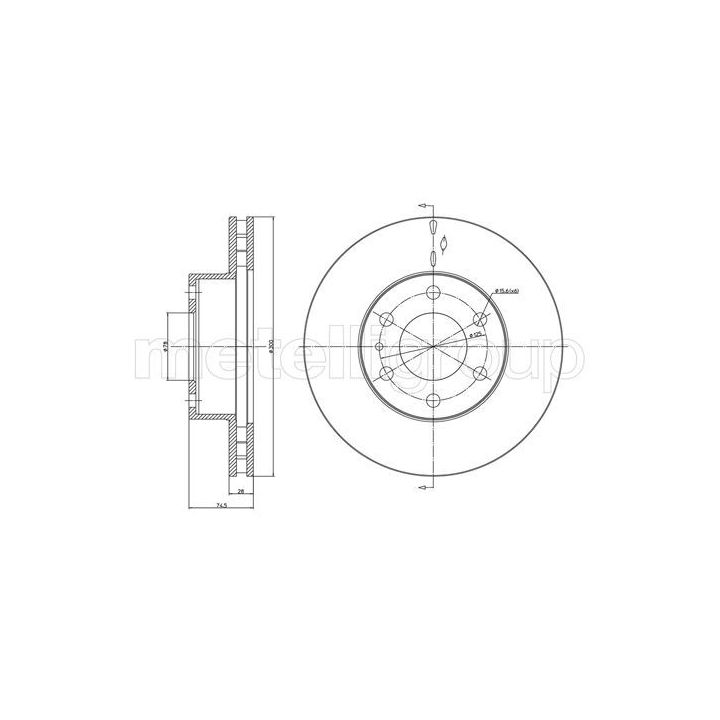 Stabdžių diskas CIFAM 800-913C