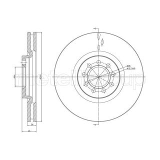 Stabdžių diskas CIFAM 800-914C