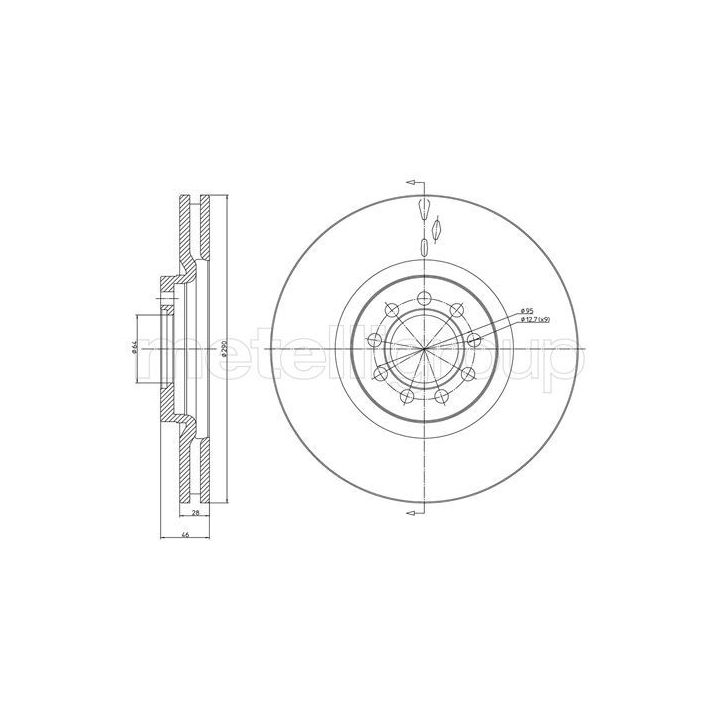 Stabdžių diskas CIFAM 800-914C