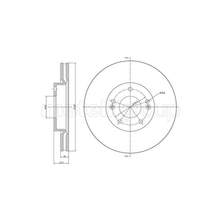 Stabdžių diskas CIFAM 800-927C
