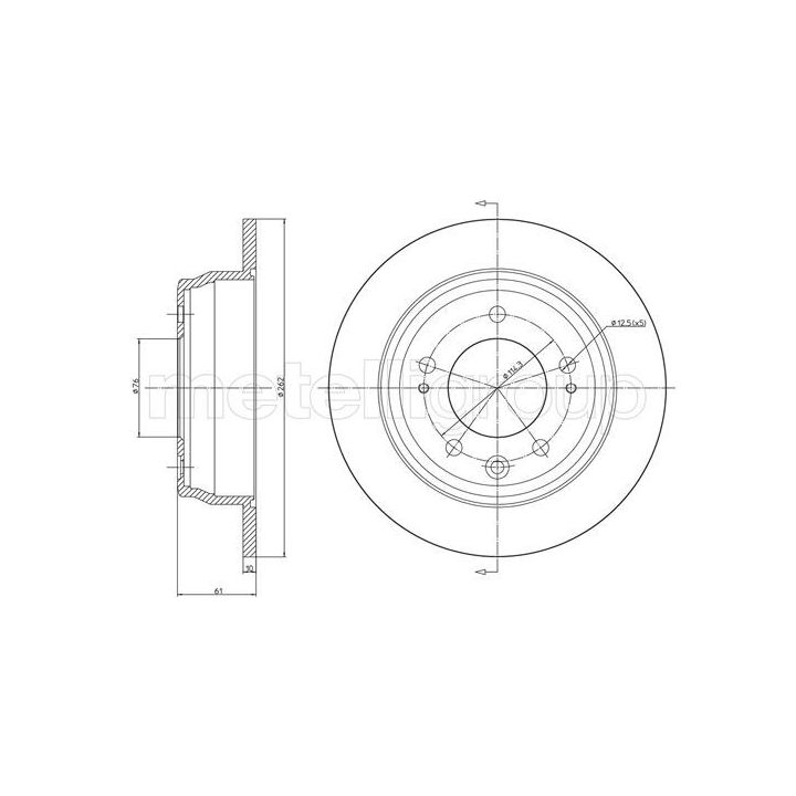 Stabdžių diskas CIFAM 800-928C
