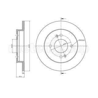 Stabdžių diskas CIFAM 800-929C