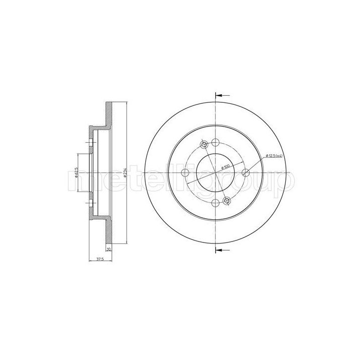 Stabdžių diskas CIFAM 800-929C
