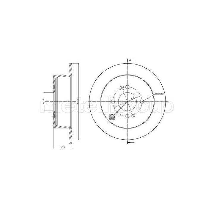 Stabdžių diskas CIFAM 800-931C