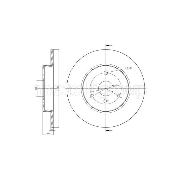 Stabdžių diskas CIFAM 800-943C