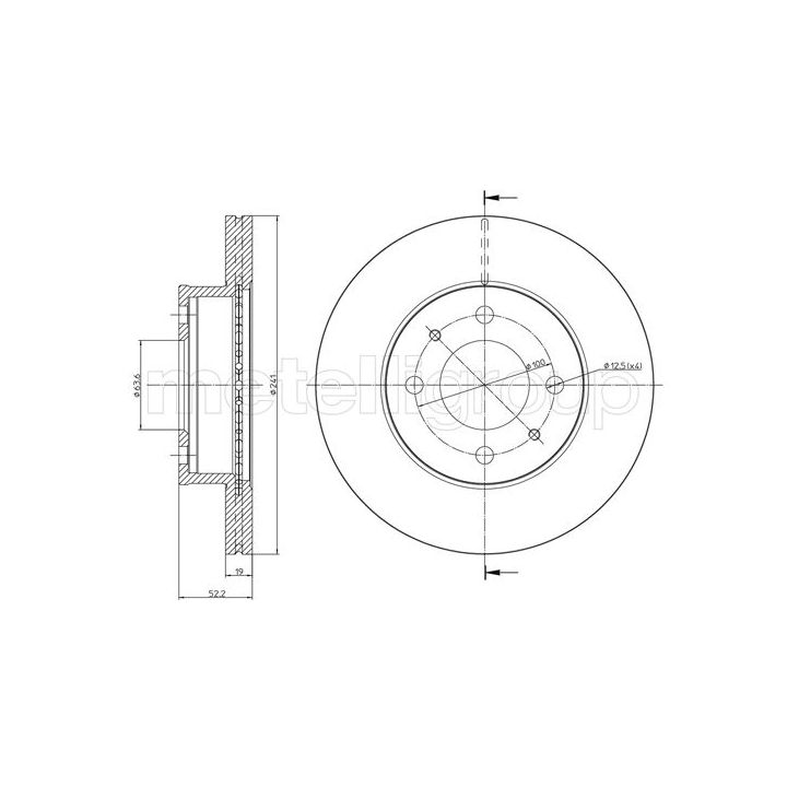 Stabdžių diskas CIFAM 800-955