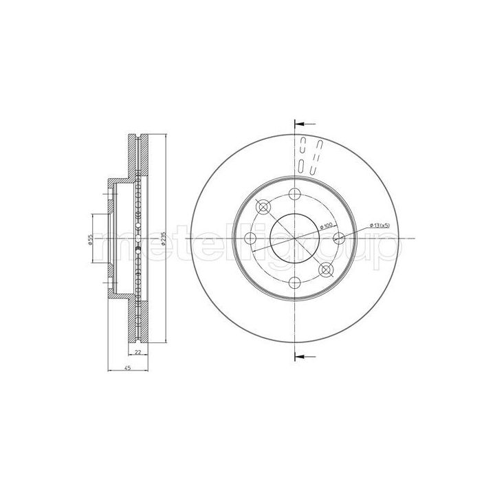 Stabdžių diskas CIFAM 800-959