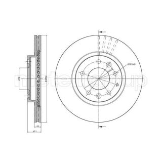 Stabdžių diskas CIFAM 800-961C