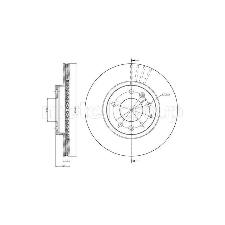 Stabdžių diskas CIFAM 800-961C