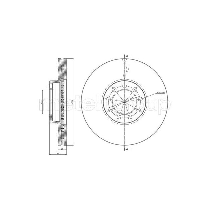 Stabdžių diskas CIFAM 800-989C