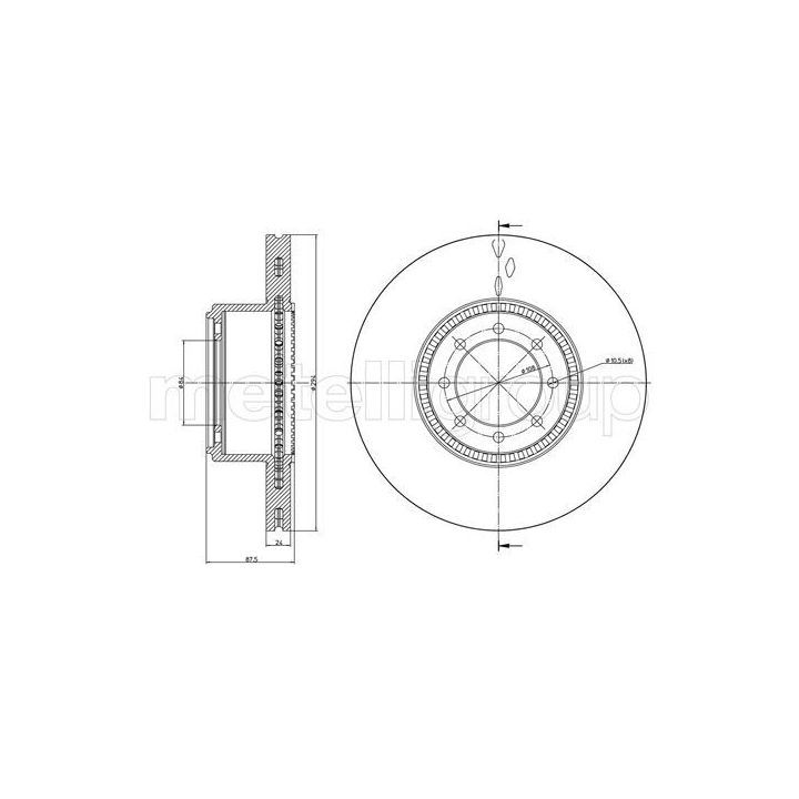 Stabdžių diskas CIFAM 800-994C