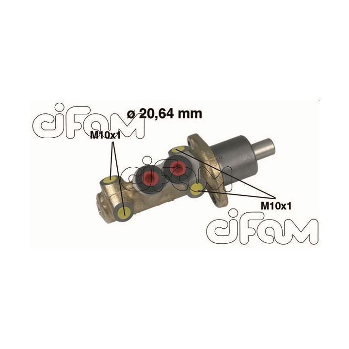 Pagrindinis cilindras, stabdžiai CIFAM 202-059