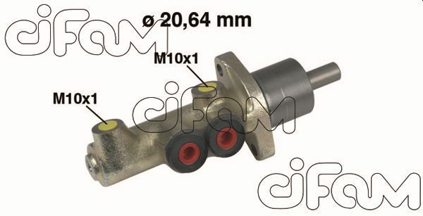 Pagrindinis cilindras, stabdžiai CIFAM 202-088