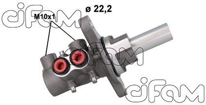 Pagrindinis cilindras, stabdžiai CIFAM 202-1166