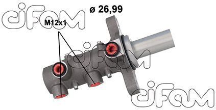 Pagrindinis cilindras, stabdžiai CIFAM 202-1168