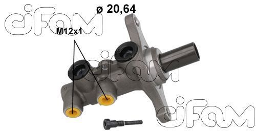Pagrindinis cilindras, stabdžiai CIFAM 202-1209