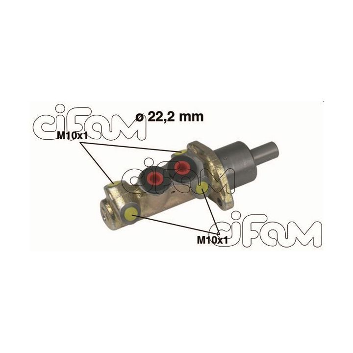 Pagrindinis cilindras, stabdžiai CIFAM 202-196